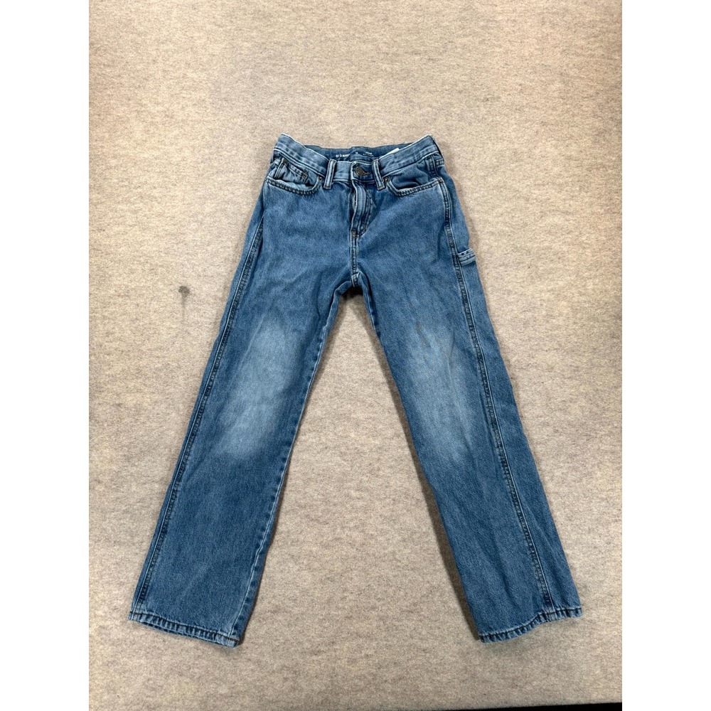 Old Navy Loose Carpenter Jeans Womens 12 Blue Medium Wash Denim Cotton Workwear